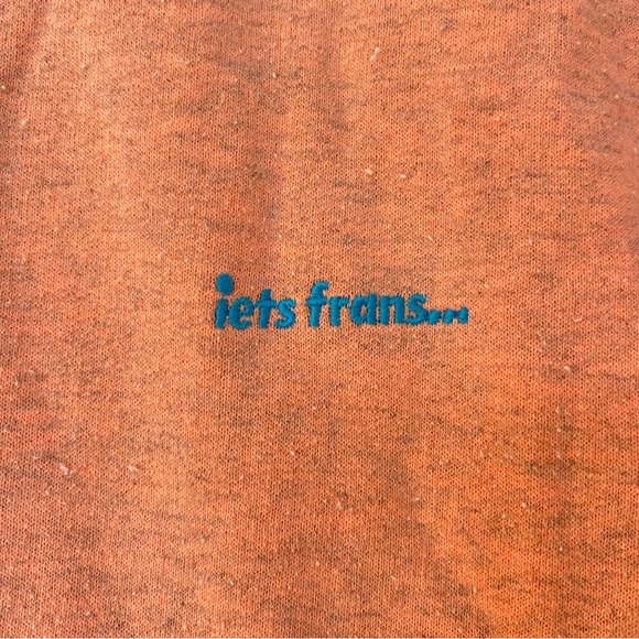 IETS FRANS Peach Embroidered Crewneck Sweatshirt Unisex - Picture 2 of 4